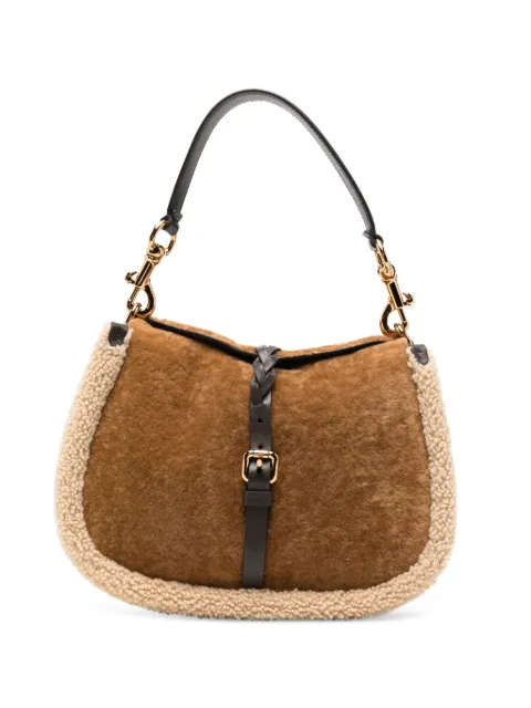 ETRO pony-hair mutton-trim cross body bag Brown WP1C0019AO119