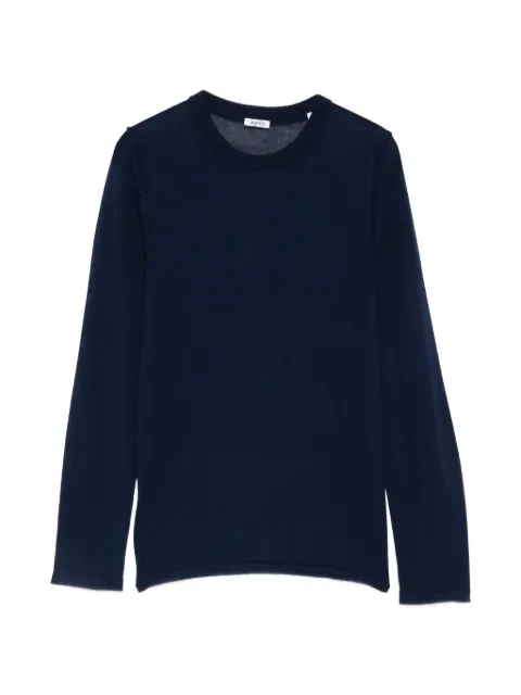 ASPESI contrast-stitch long-sleeve sweater Blue W6P3262D608