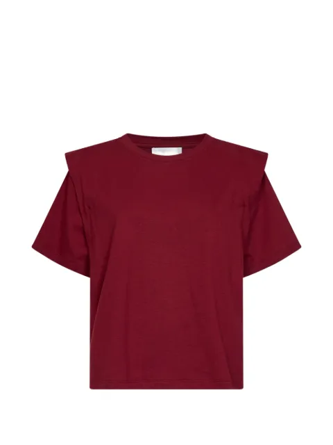 MARANT ÉTOILE shoulder-pad T-shirt Red TS0041FAA1N41I