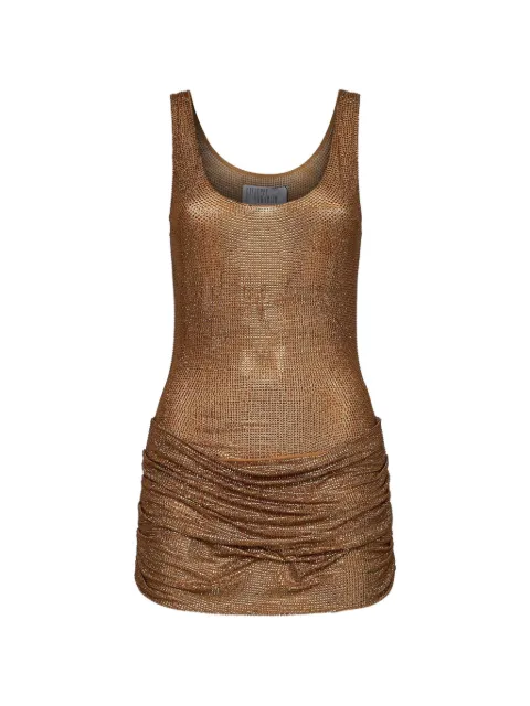 Giuseppe Di Morabito crystal-embellished draped mini dress Gold 07PFDR749FC16716