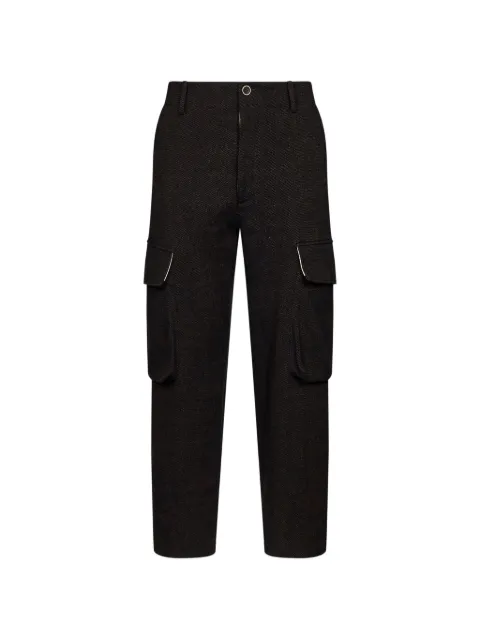 Uma Wang belt-loop buttoned cargo pants Brown UM3541