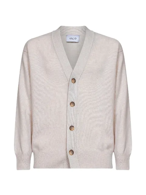 D4.0 button-up V-neck cardigan Neutrals 231882505