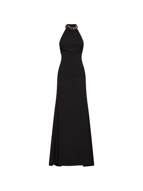 Alina embellished open-back maxi dress snake embroidered Black DNLW26500009