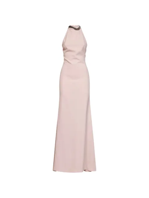 Alina halterneck maxi dress Pink DNLW26500023