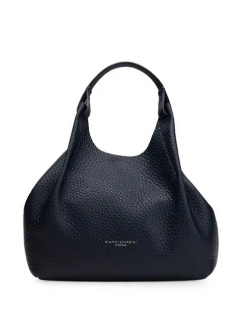 GIANNI CHIARINI Dua grainy leather tote bag Blue BS9719
