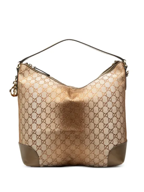 Gucci Pre-Owned 2000-2015 GG Lurex Heart Bit shoulder bag Brown 4F2G4286812JIJUJ
