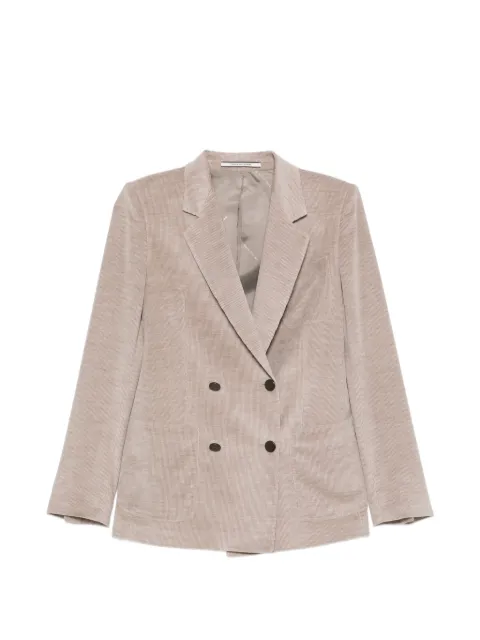 Tagliatore double-breasted corduroy jacket Neutrals JNAYADE10L020002T