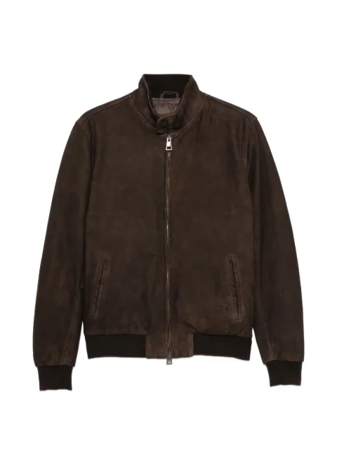 Boglioli suede high-neck jacket Brown OCP507FB59010464