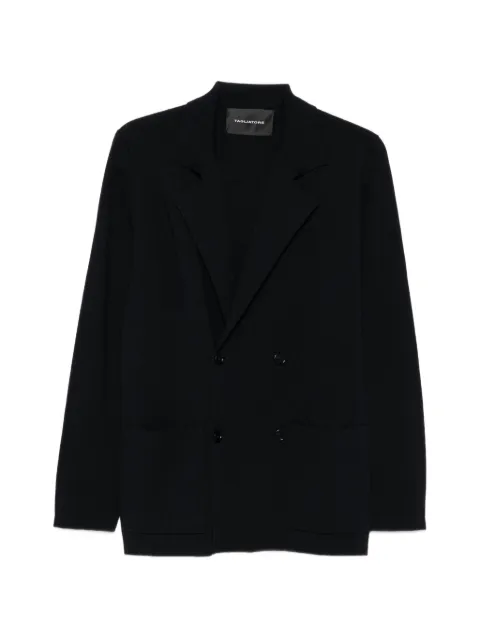 Tagliatore double-breasted knit jacket Blue WILLOWPWI2601BLU
