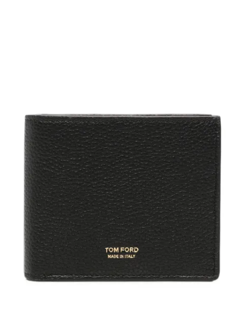 TOM FORD logo-print leather cardholder Black Y0278LCL158GNAA