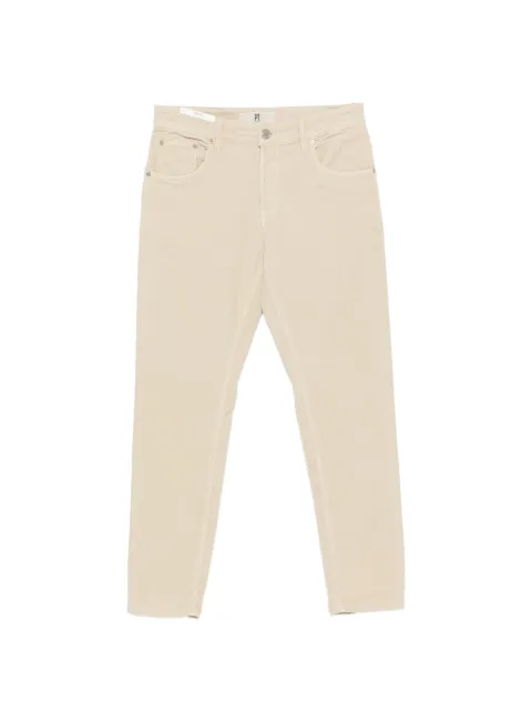PT Torino corduroy-effect five-pocket trousers Neutrals C5TP05B0TT33T0
