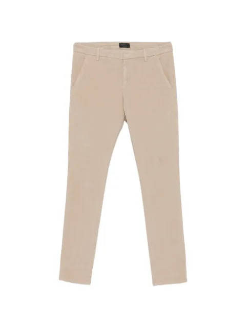 DONDUP corduroy-effect slim-fit trousers Neutrals UP235VS0028U