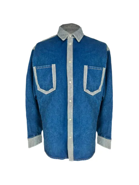 Marni Pre-Owned two-tone denim shirt Blue RFCPUGBCL764432M