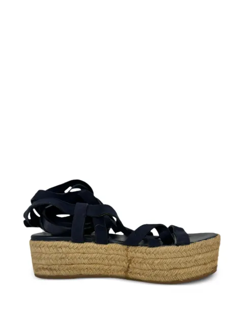 Miu Miu Pre-Owned strappy espadrille sandals Blue RFCPUGBSH765926W