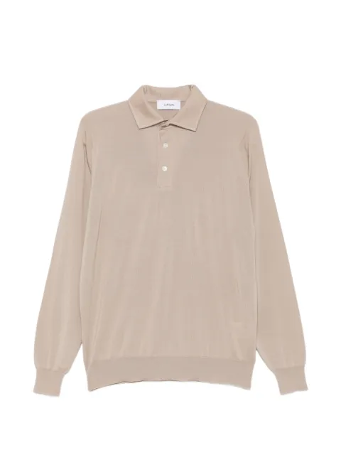 Lardini long-sleeve polo shirt Neutrals CNLPML61CN64021