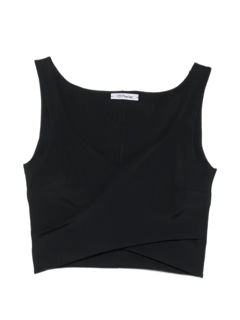 Parlor crossover-style tank top Black 202621