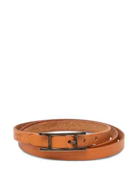 Hermès Pre-Owned 1999-2014 Swift Hapi 3 Triple Tour Bracelet costume bracelet Brown NJT6MSIH8OQK2S07