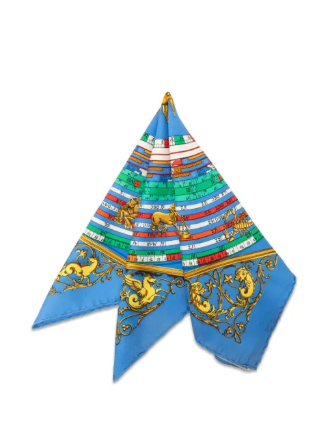 Hermès Pre-Owned 20th Century Astrologie Dies et Hore Silk handkerchief Blue ALJGHZAWKEFF3R8L