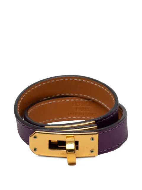 Hermès Pre-Owned 2012 Swift Kelly Double Tour Bracelet XS costume bracelet Purple 4W4ADLVIVLL98I8Y