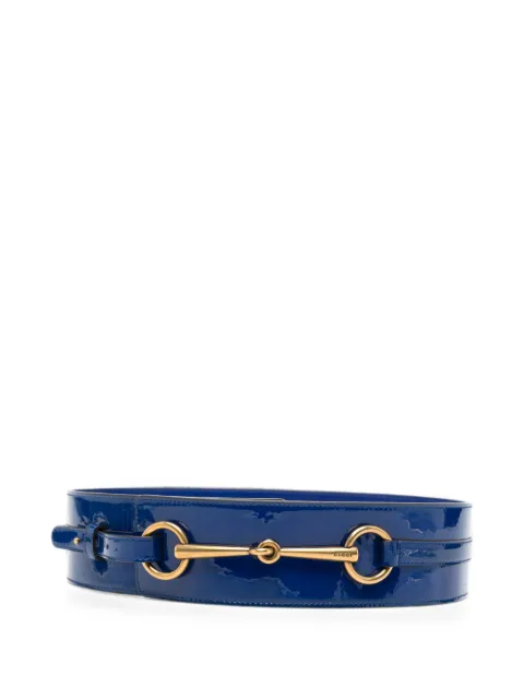 Gucci Pre-Owned 2000s Horsebit-detail belt Blue GU250CMT