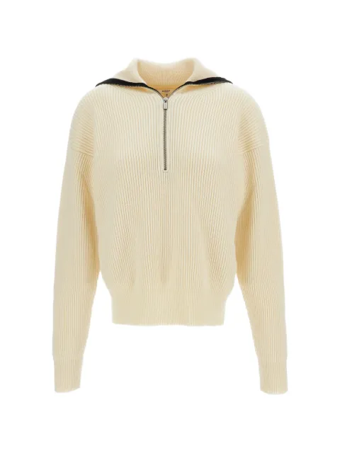 Barena ribbed-knit half-zip sweater Neutrals KND58310470200