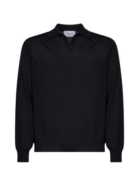D4.0 virgin wool polo shirt Black 4318914513099