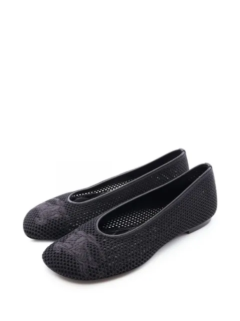 Burberry Pre-Owned 2020s mesh ballet flats Black 1092307