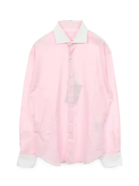 Prada Pre-Owned cleric long-sleeved shirt Pink 1090512