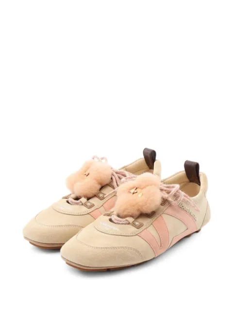 Louis Vuitton Pre-Owned Sneakerina suede low-top sneakers Neutrals 1087728NV0295