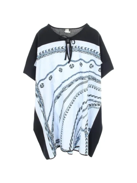 Hermès Pre-Owned 2010s color-block dress White 1092305