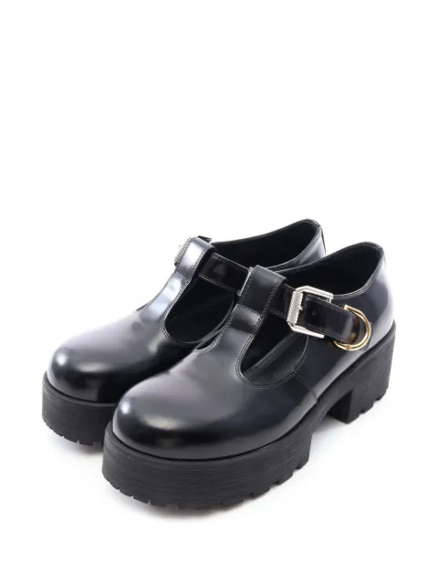 Givenchy Pre-Owned 2010s Voyou Voyeur buckle shoes Black 1091235