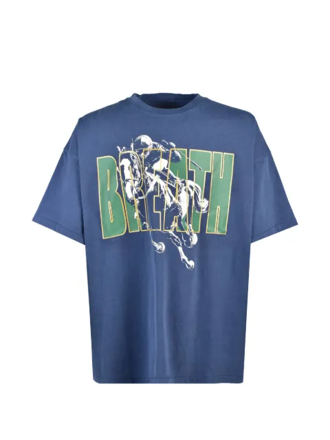 BREATH Horse graphic-print T-shirt Blue BR26SST7903