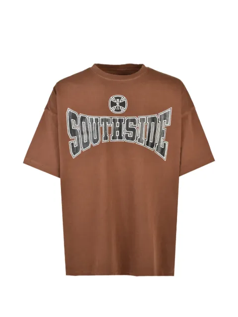 BREATH Southside Cross graphic-print T-shirt Brown BR26SST7909