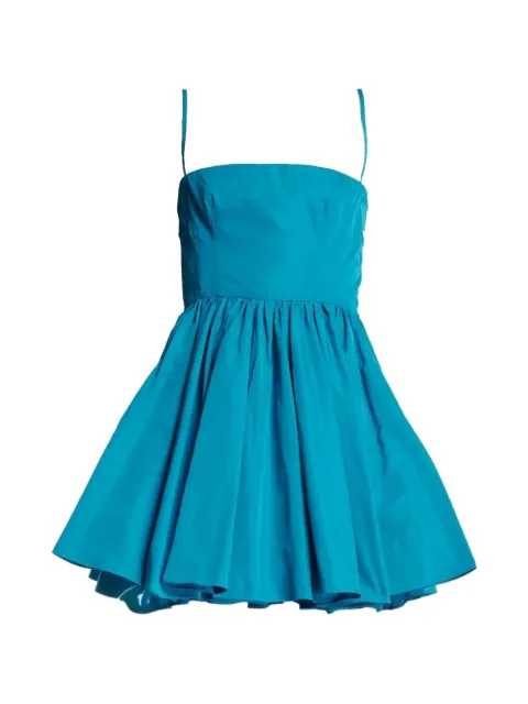 Alaïa pleated silk mini dress Blue AA9R2886W128C556
