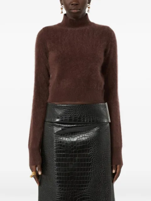 Sportmax Agio cropped cashmere sweater Brown 2622366022600