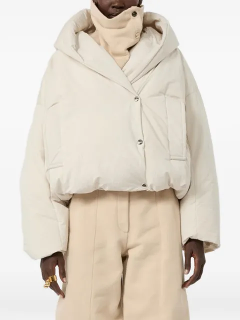 Sportmax Spxvodka quilted hooded jacket Neutrals 2622486012600