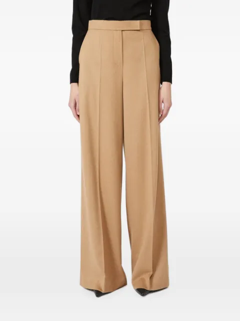 Max Mara wide sable-look camel trousers - camel Neutrals 2621136022600