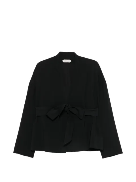 Alberta Ferretti belted jacket Black A05026634