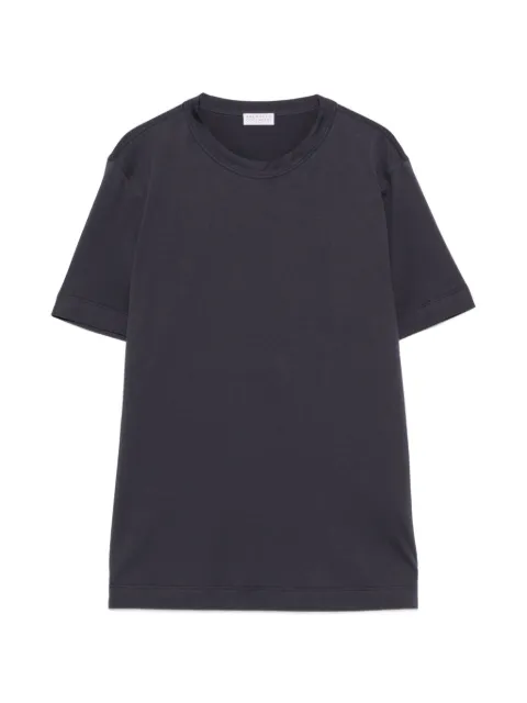 Brunello Cucinelli monili-trim T-shirt Grey M0T81BI100C7186