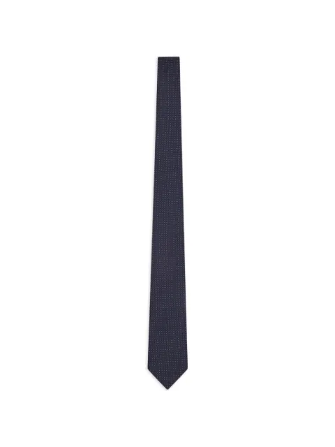Giorgio Armani jacquard-knit silk tie Blue GM000802TE22441