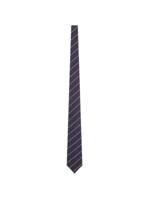 Giorgio Armani diagonal-stripe tie Blue GM000802TE22447