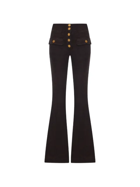 Seafarer button-up flared trousers Brown SWP0016TCS0022999