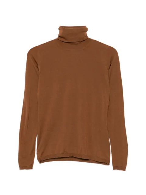Max Mara Saluto roll-neck long-sleeve sweater Brown 2621366302600