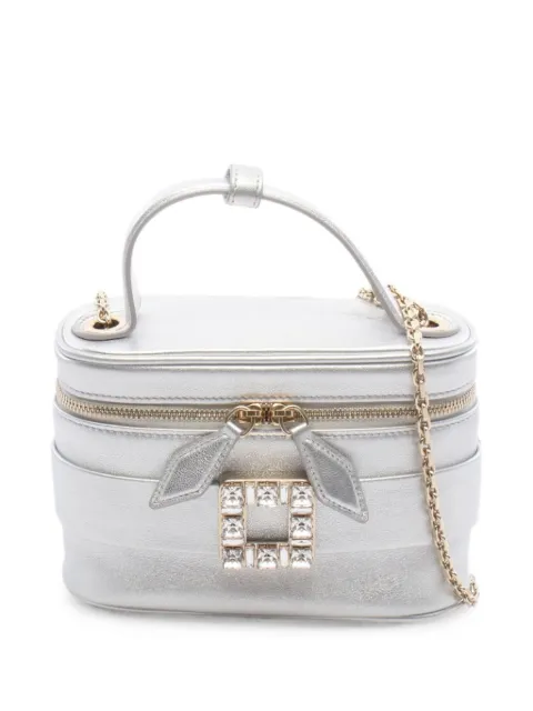 Roger Vivier 2010s mini Strass vanity shoulder bag Silver 1096144