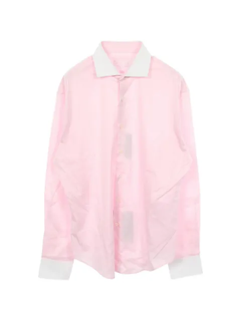 Prada Pre-Owned long-sleeved cleric shirt Pink 1090511