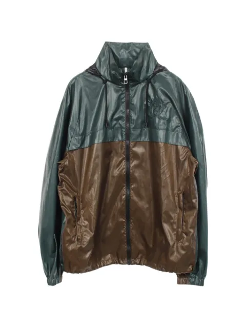 Loewe Pre-Owned 2010s Eye Loewe Nature ELN hooded windbreaker jacket Green 1090450