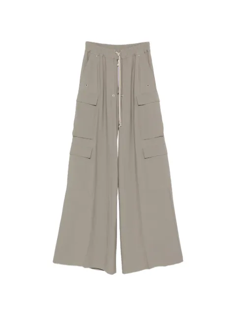 Rick Owens Cargobelas drawstring-waist wide-leg cargo pants Grey RU02F4339HY