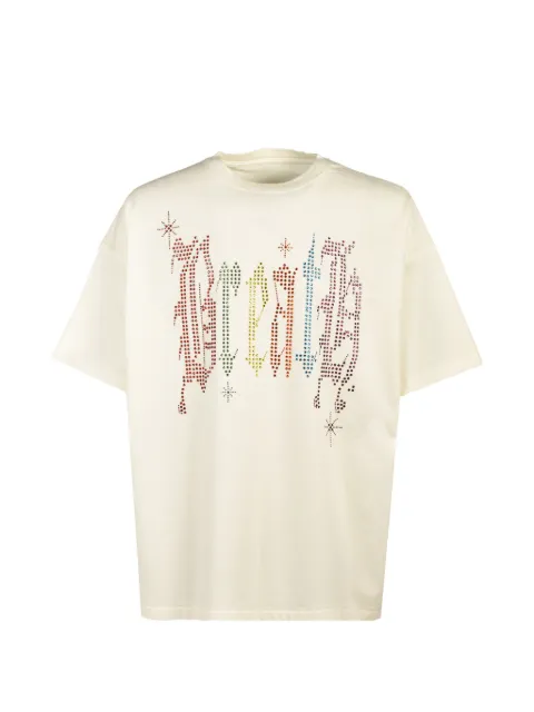 BREATH rhinestone-embellished T-shirt White BR26SST7908