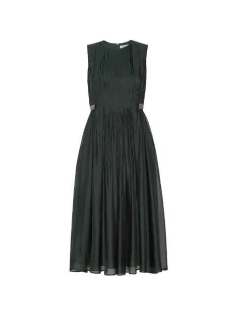 'S Max Mara pleated crystal-embellished midi dress Green 2629226162600