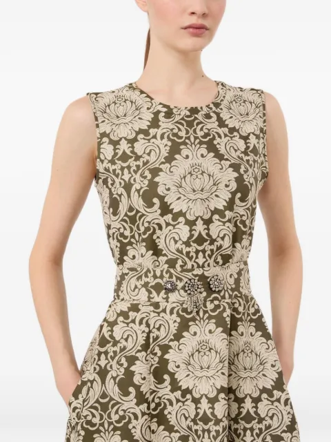 'S Max Mara damask-print sleeveless midi dress Green 2629226112600